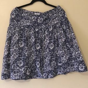 H&M L.O.G.G floral blue skirt
